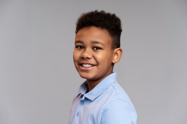 Free Photo happy boy with adorable smile