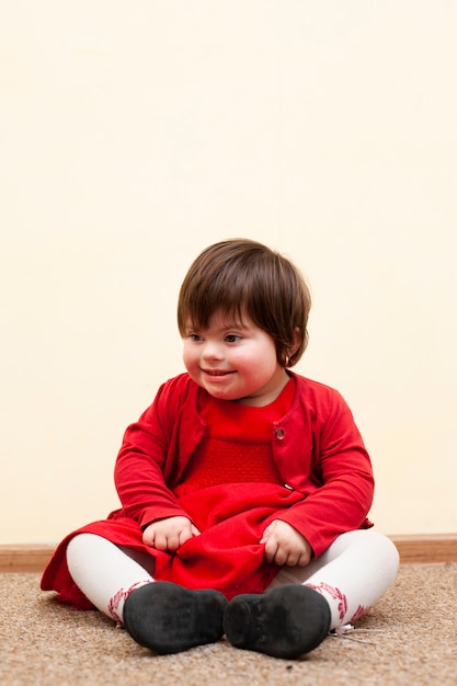 Happy child with down syndrome