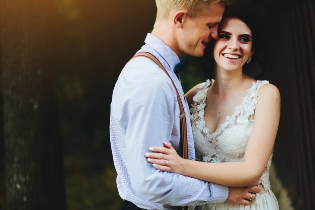 Happy couple smiling