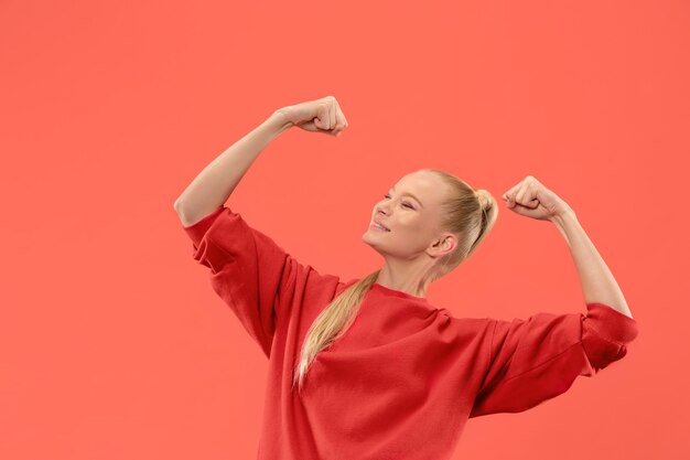 Free Stock Photos: Happy Ecstatic Woman Celebrating Being a Winner