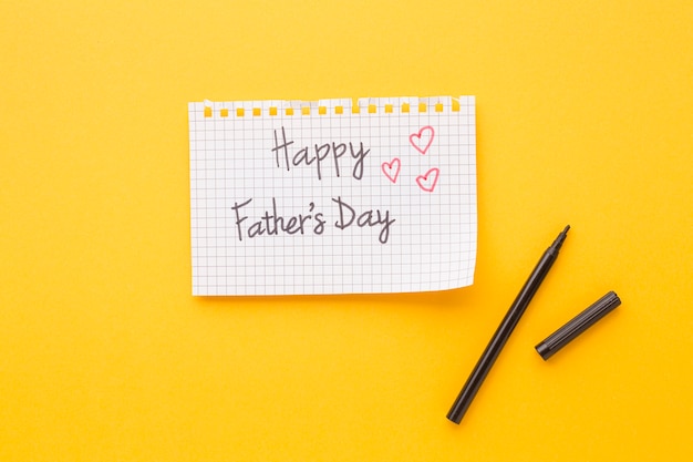 Free photo happy father's day note