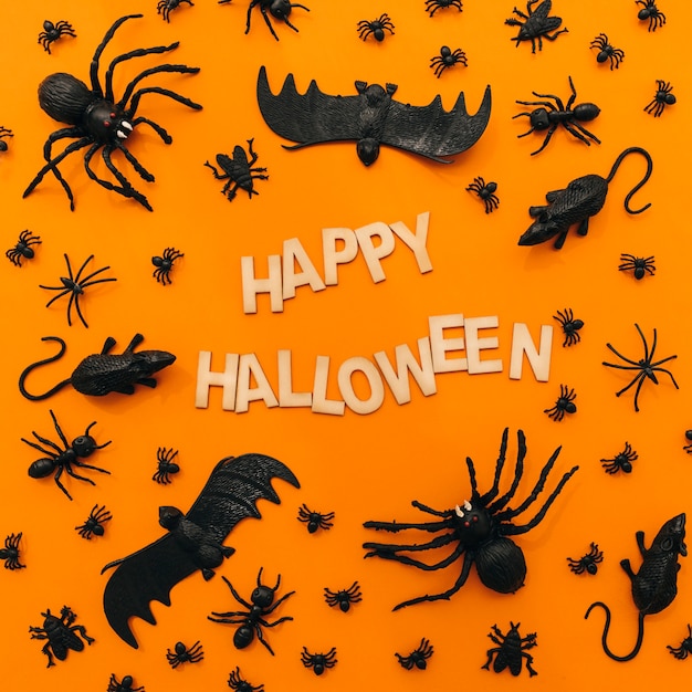 Foto gratuita decorazione felice di halloween