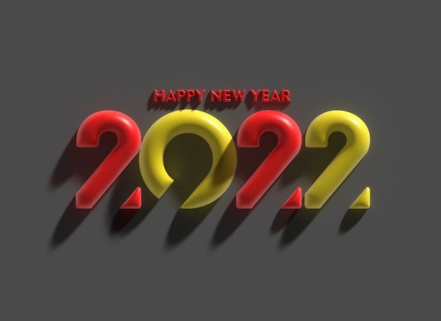 새해 복 많이 받으세요 2022 텍스트 타이포그래피 디자인 패턴, 벡터 일러스트 레이 션.