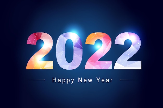 Happy new year background. start to 2022. 3d illustration
