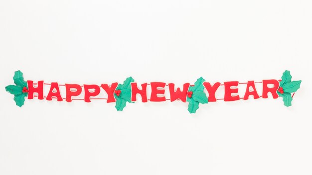 Happy New Year inscription 