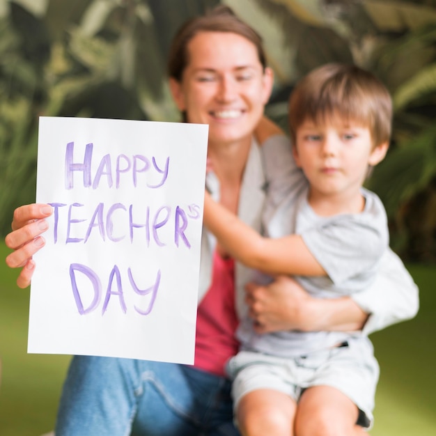 Счастливый день учителя знак