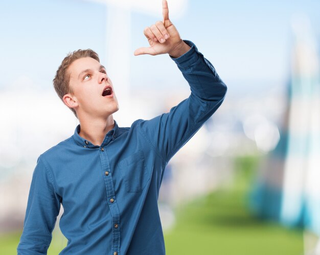 happy young-man drinking sign