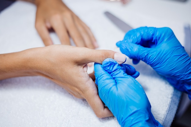 Hardware manicure process