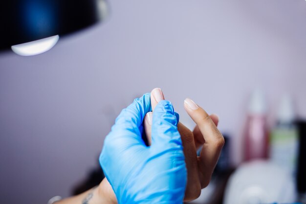 Hardware manicure process