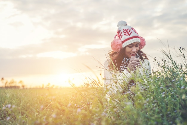 무료 사진 모자 날씨 청소년 자연의 행복
