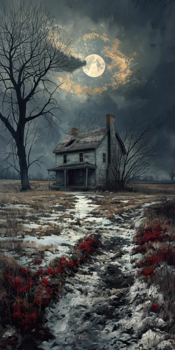 Free Photo haunted house in gothic style