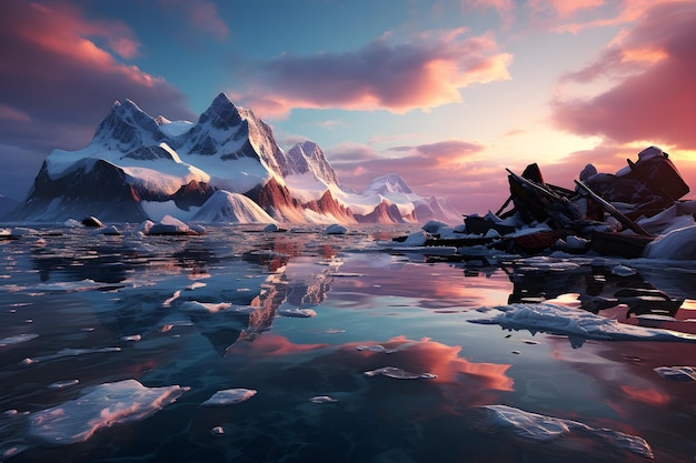 HD Antarctic landscape wallpaper