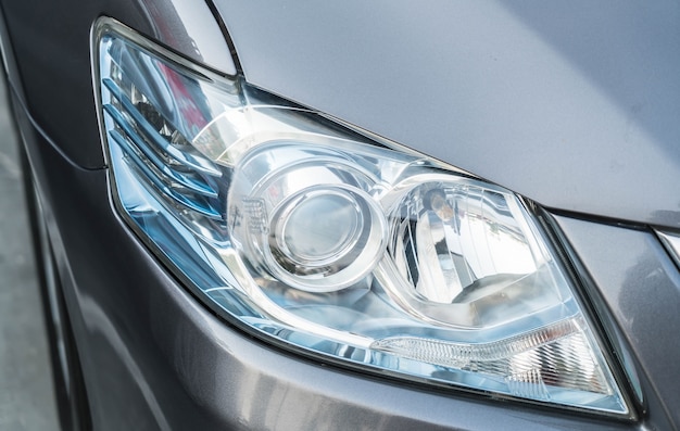 Head lights of car