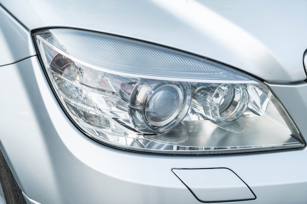 Head lights of car