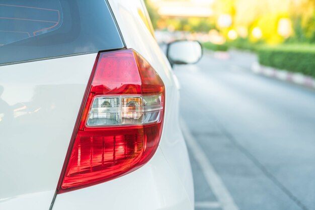 Head lights of a car