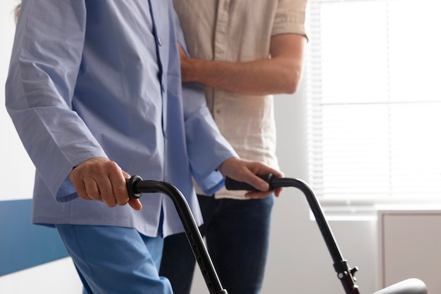health assistant with female patient