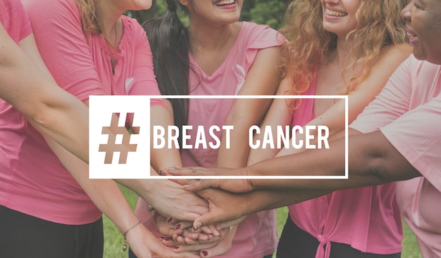 Бесплатное фото Здравоохранение осознает рак молочной железы