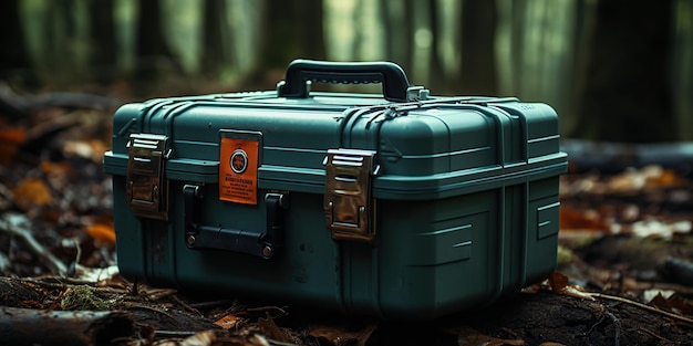 Free photo health box in the middle of the forest