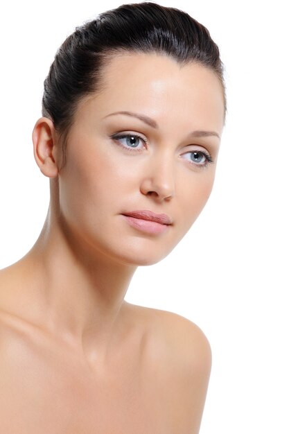 Health  skin and freshness of complexion woman's face