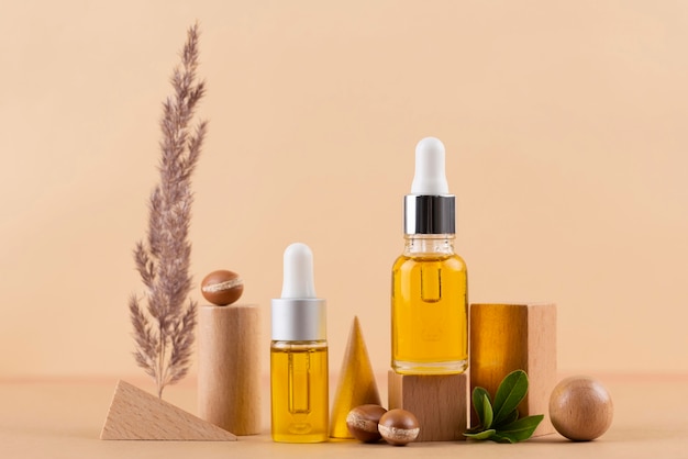 Free photo healthy argan oil arrangement