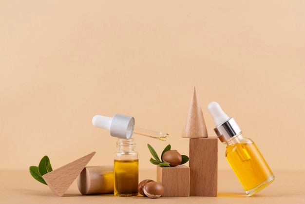 Free photo healthy argan oil arrangement