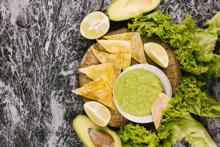 Free Photo healthy food on marble background