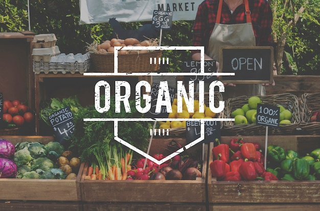Free photo healthy food organic fresh farmer products