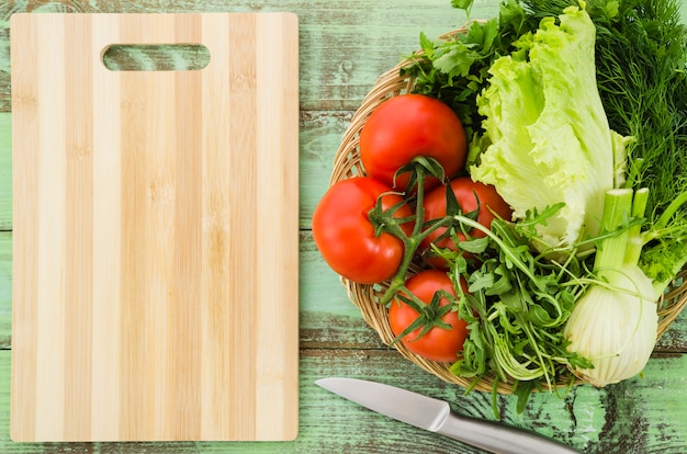 Healthy ingredients included in a salad