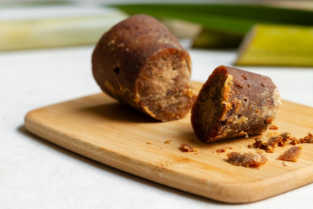 healthy jaggery still life assortment