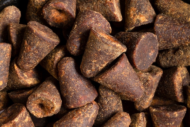 Healthy jaggery still life assortment