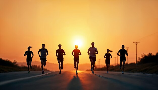 healthy lifestyle running outdoors