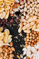 Free photo healthy mix of nuts and fruit