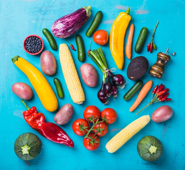 Healthy vegetables assortment