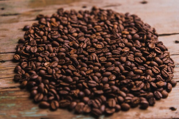 Heap of coffee beans