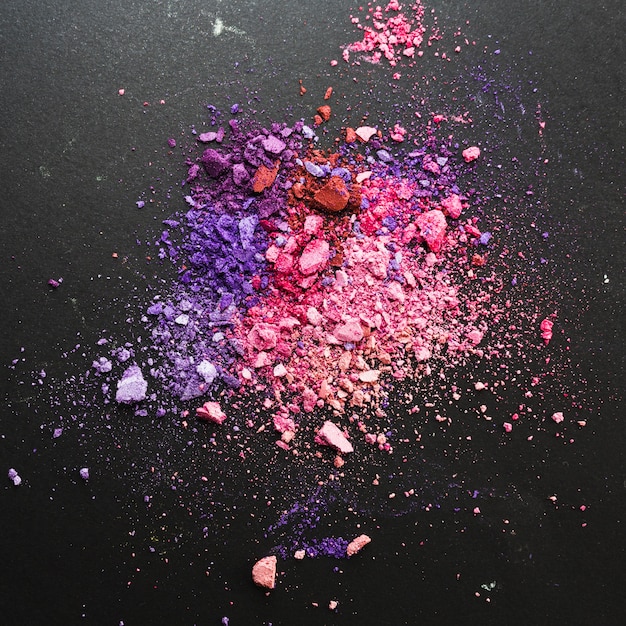 Heap of crushed eyeshadows