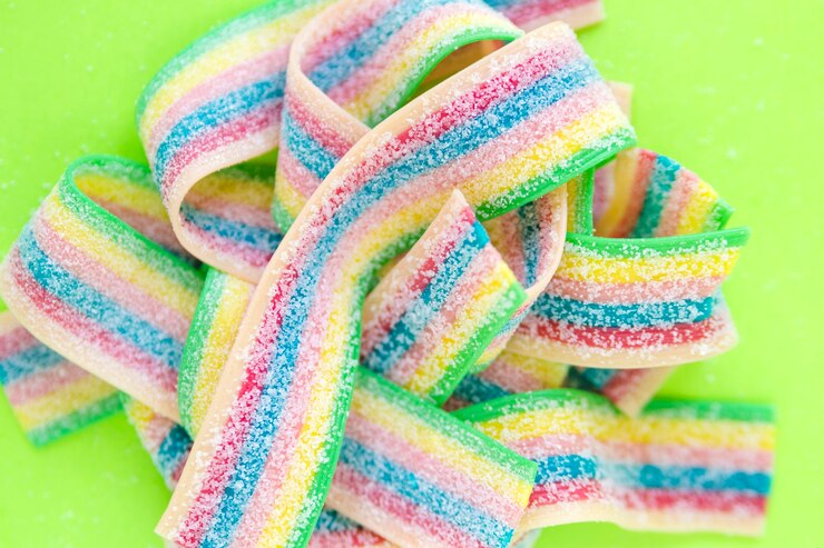 Free Photo heap of jelly strips