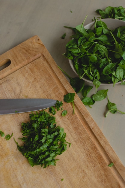 Free photo heap of spinach