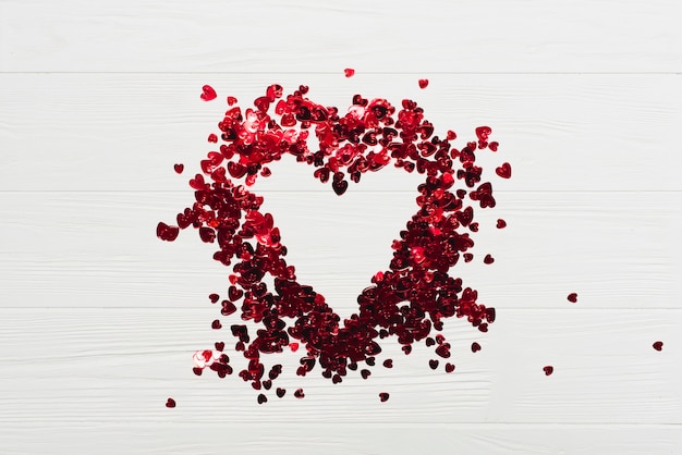 Free photo heart from confetti