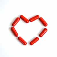 Free photo heart from pills