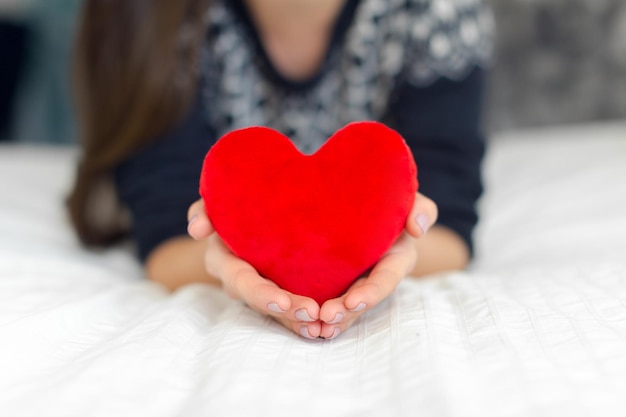 Free photo heart in hands