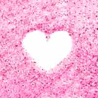 Free photo heart in magenta crystals