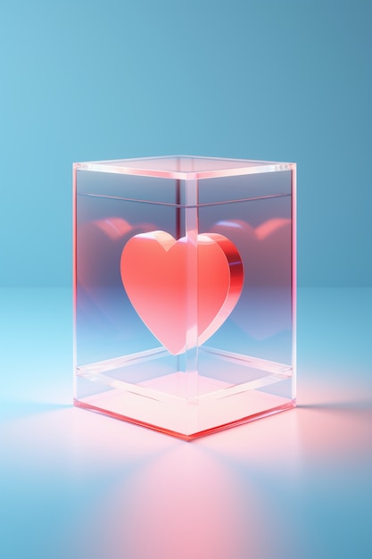 Heart shape in box