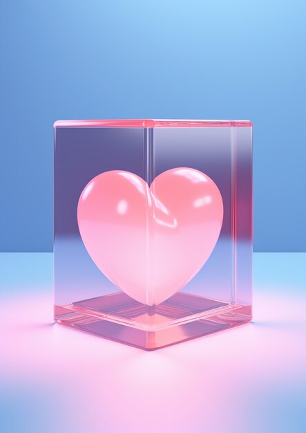 Heart shape in box
