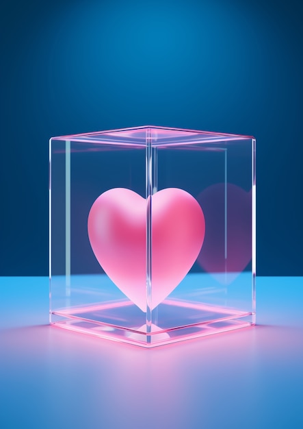 Heart shape in box