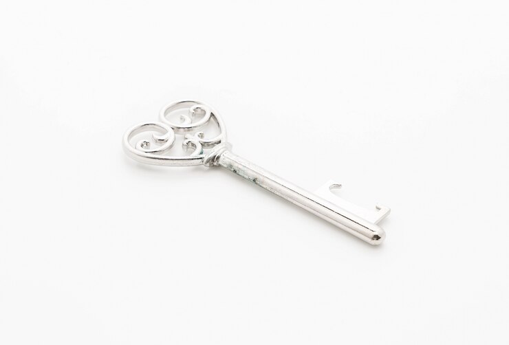 Free Photo heart shaped key love concept