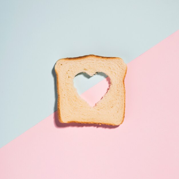 Heart in a toast
