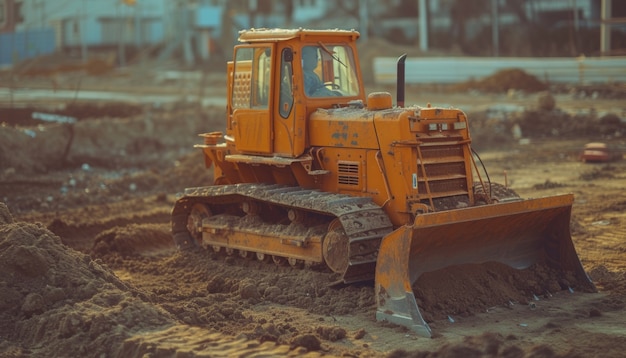 Free photo heavy machinery used in construction industry and engineering