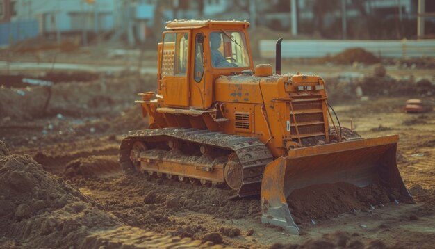 Heavy machinery used in construction industry and engineering