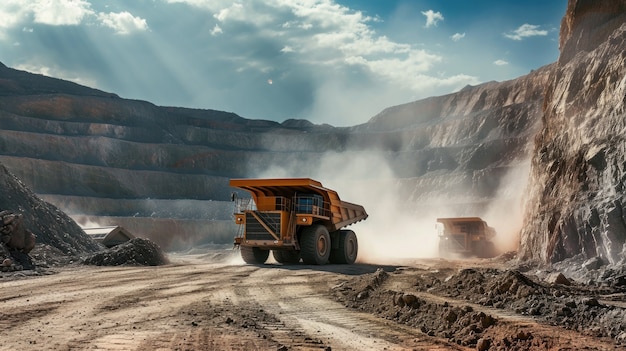 Foto gratuita macchinari pesanti utilizzati nell'industria edile e nell'ingegneria