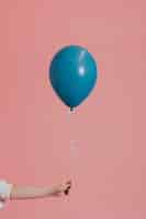 Free photo helium balloon on a string